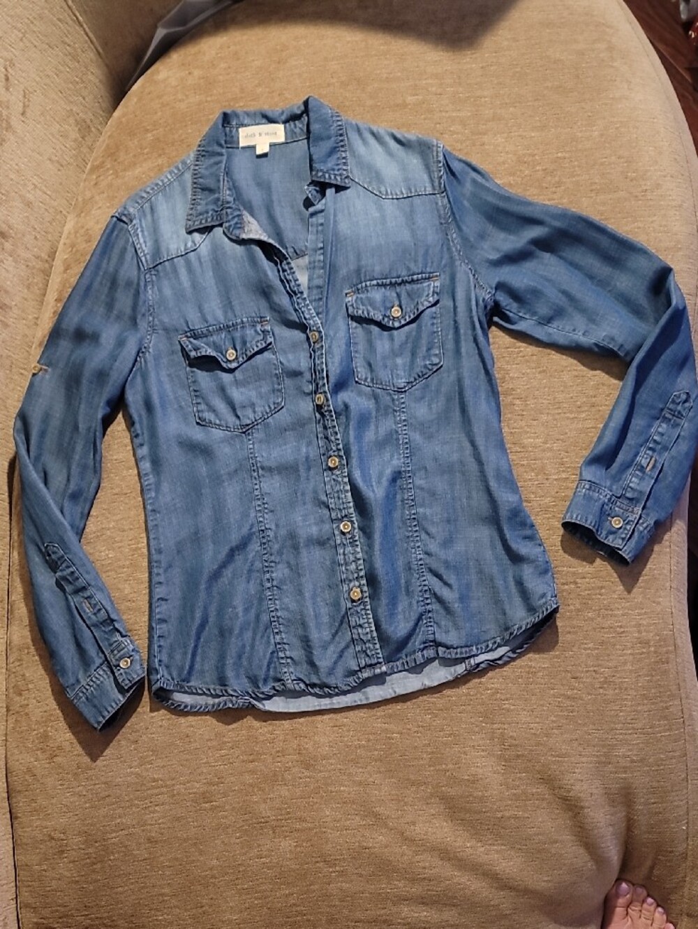 Cloth & Stone Chambary Denim Style Shirt - Classic Button-Up